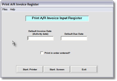 Print & Update Invoices