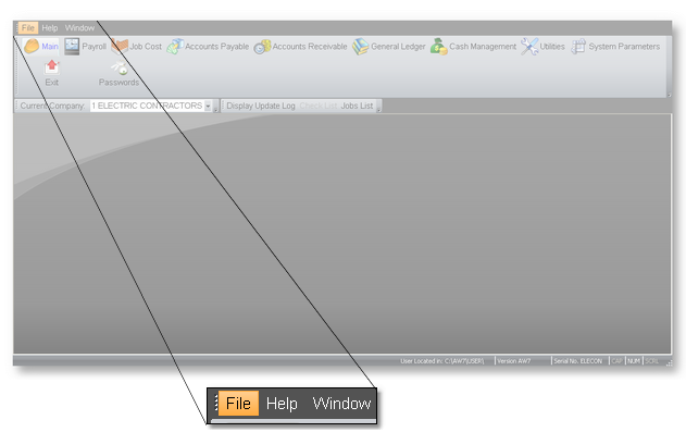 Dashboard Menu