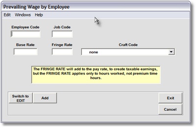 Prev. Wage by Employee by Job