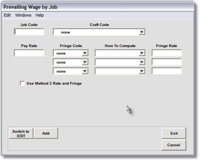 Prev. Wage by Job by Craft